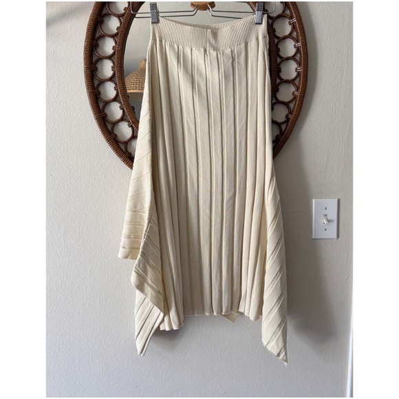NWT Stella McCartney wide ribbed knit skirt midi size S FW23 - Picture 4 of 9
